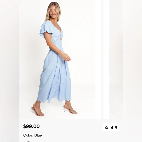 petal and pup light blue dress Laurel Dress main image 0